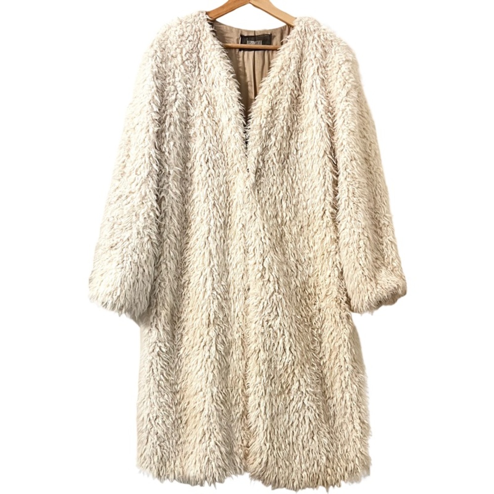 🛑SOLDREFORMATION Brixton Coat in Cream Size L - Picture 5 of 14